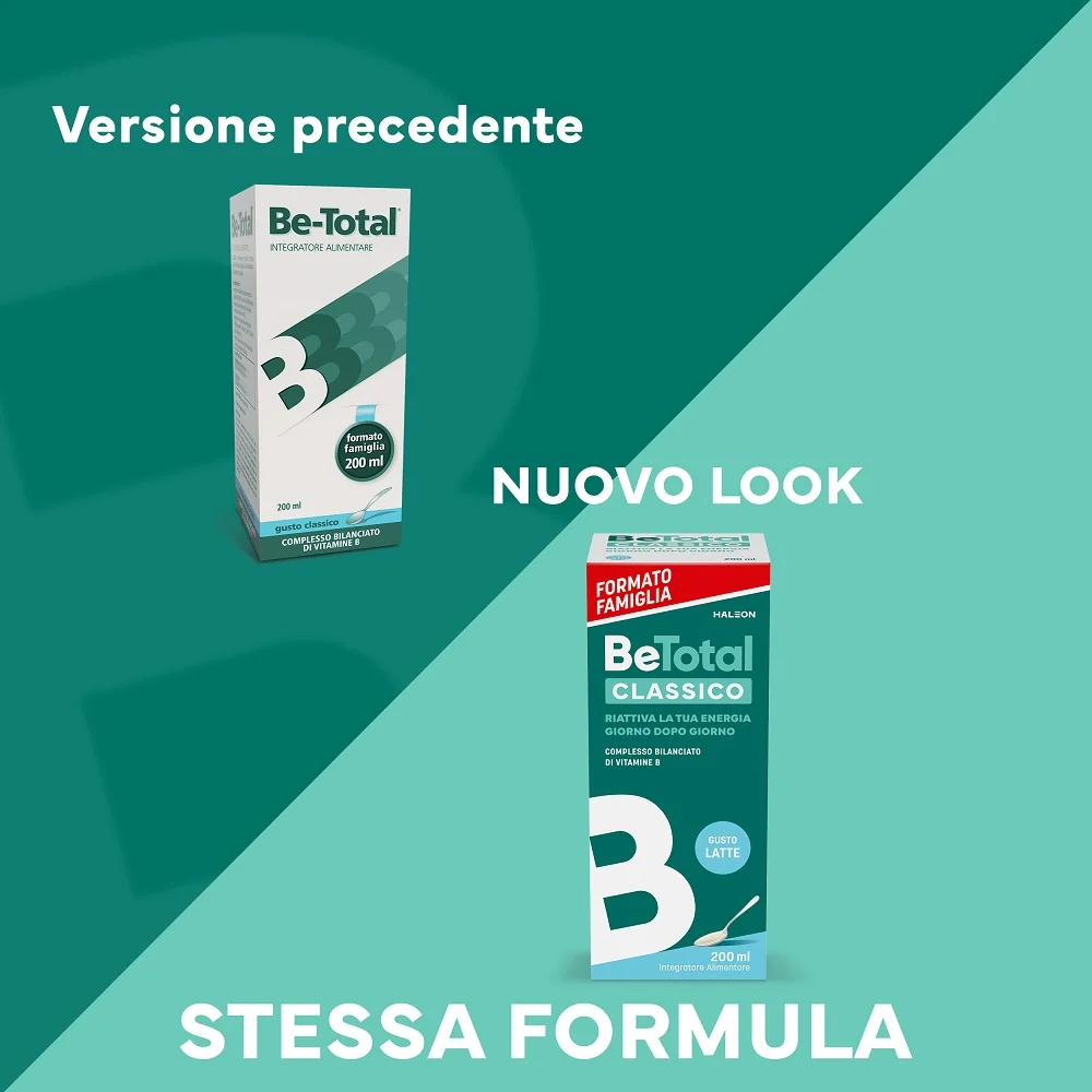 Be-Total Sciroppo Bambini 100 Ml Integratore Alimentare Vitamina B Stanchezza Sistema Immunitario Bambini
