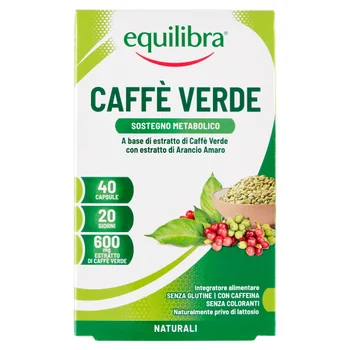 Equilibra Caffè Verde 40 Capsule Drenaggio e Metabolismo