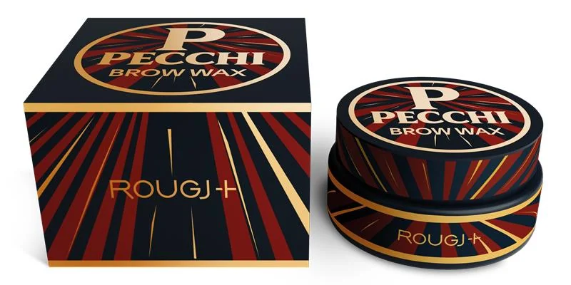 Rougj La Pecchi Cera per Sopracciglia 6 ml Super Fissante con Pennellino Applicatore