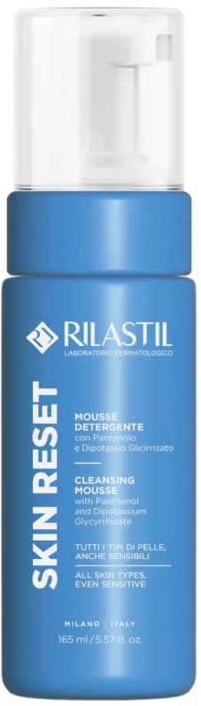 Rilastil Skin Reset Mousse Detergente 165 ml Deterge e Purifica