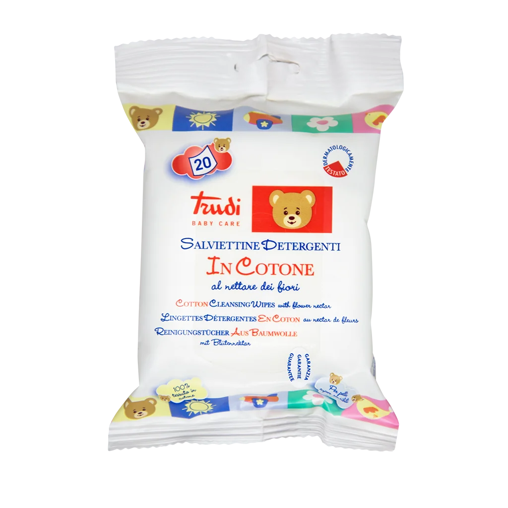 Trudi Baby Care Salviette al Nettare Dei Fiori 20 Pz Delicate sulla pelle