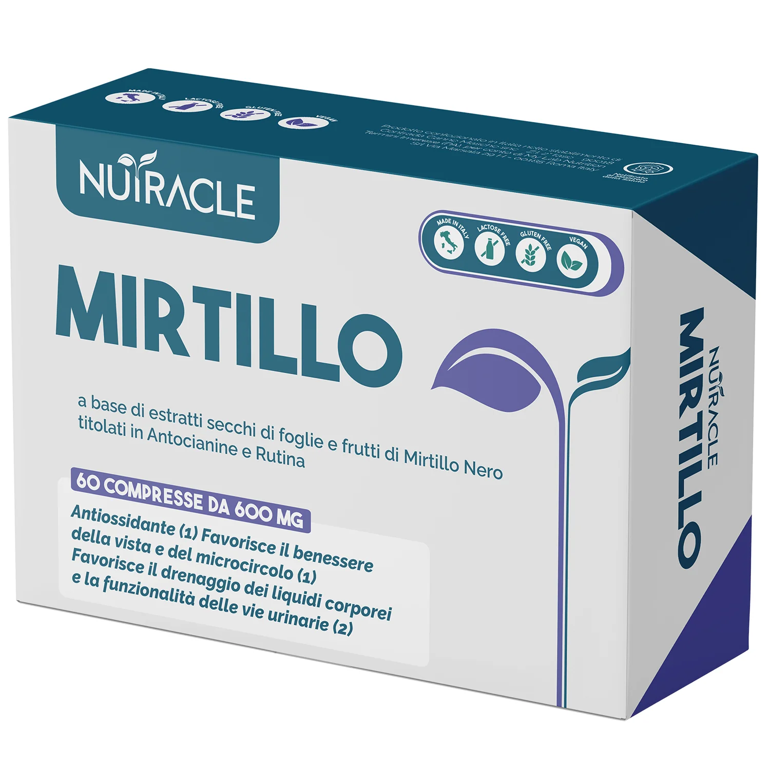 Nutracle Mirtillo 60Cpr Drenaggio Liquidi Corporei