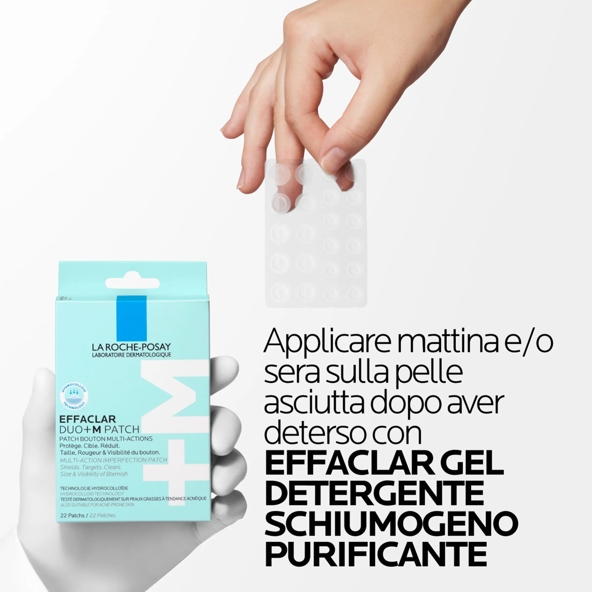La Roche Posay Effaclar Duo+M Unspot Patches 22 Pezzi Trattamento Invisibile Anti Imperfezioni
