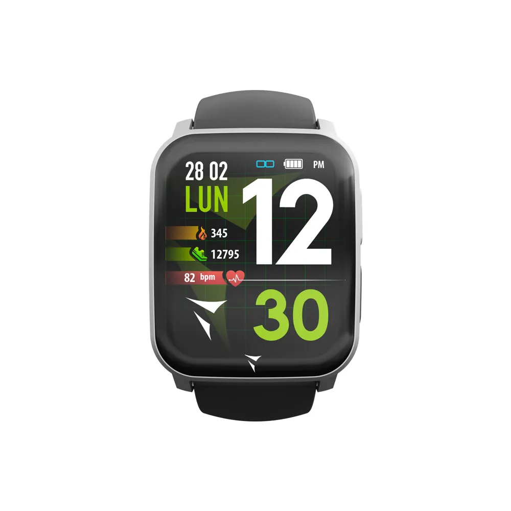 Techmade Tech-Feel Smartwatch Black-Silver Ideale per lo Sport