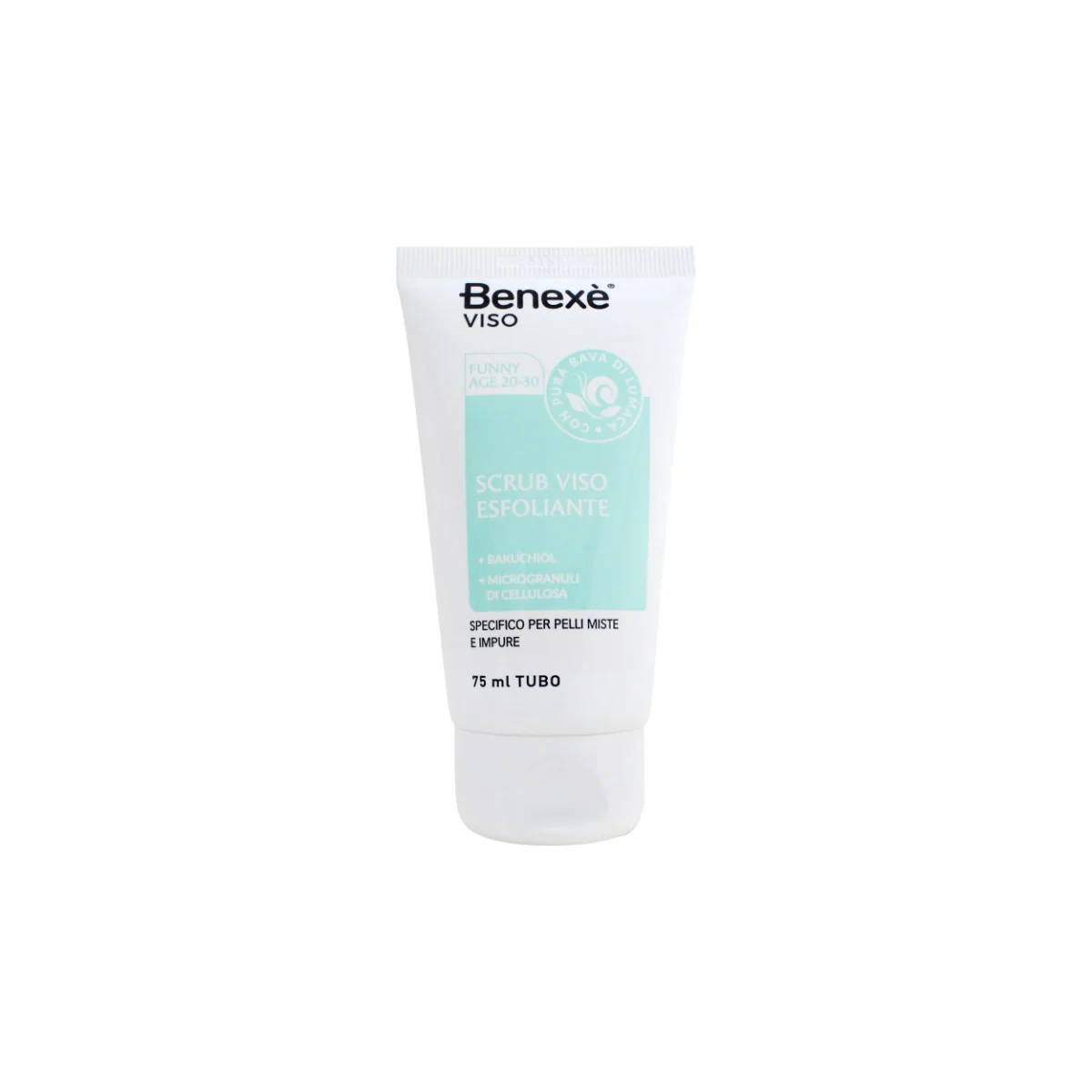 Benexe' Viso Scrub Esfoliante età 20-30 75 ml Favorisce il Turnover Cellulare