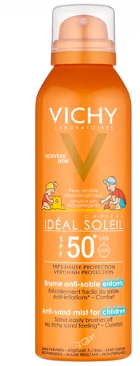 Vichy Ideal Soleil Anti-Sand Kids SPF 50 200 ml - Protezione Solare Bambini 