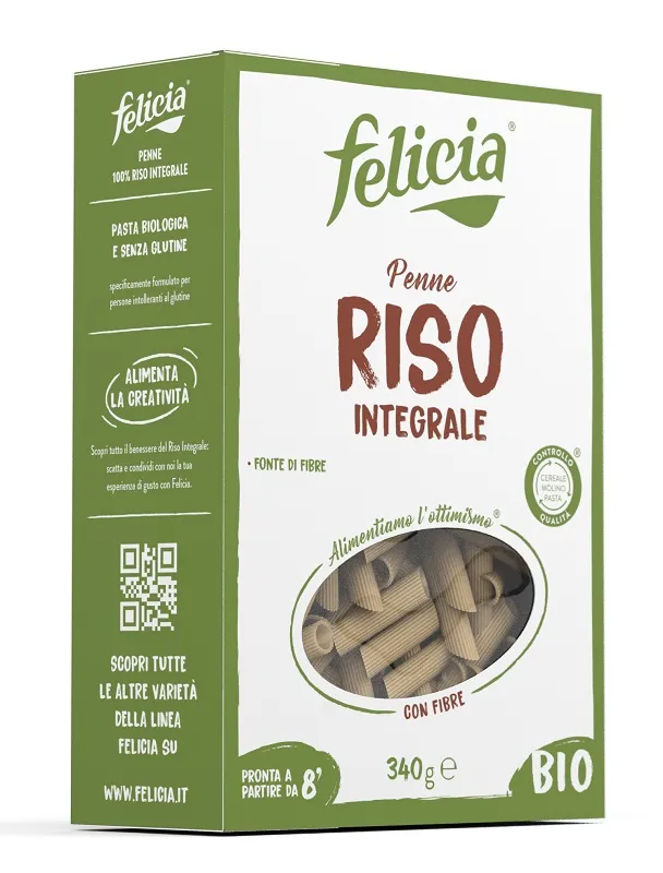 Felicia Bio Penne Di Riso Integrale Senza Glutine 340 g