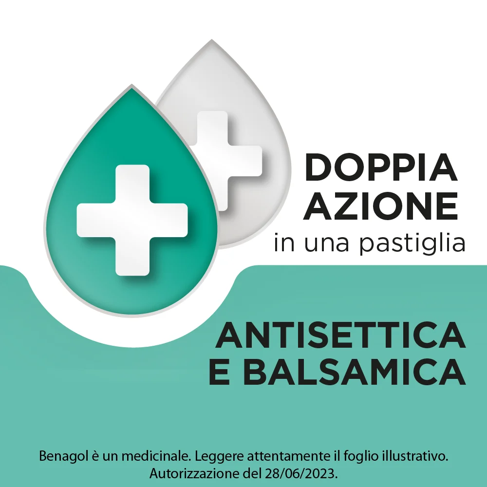 Benagol Mentolo Eucaliptolo 16 Pastiglie Antisettico del Cavo Orale