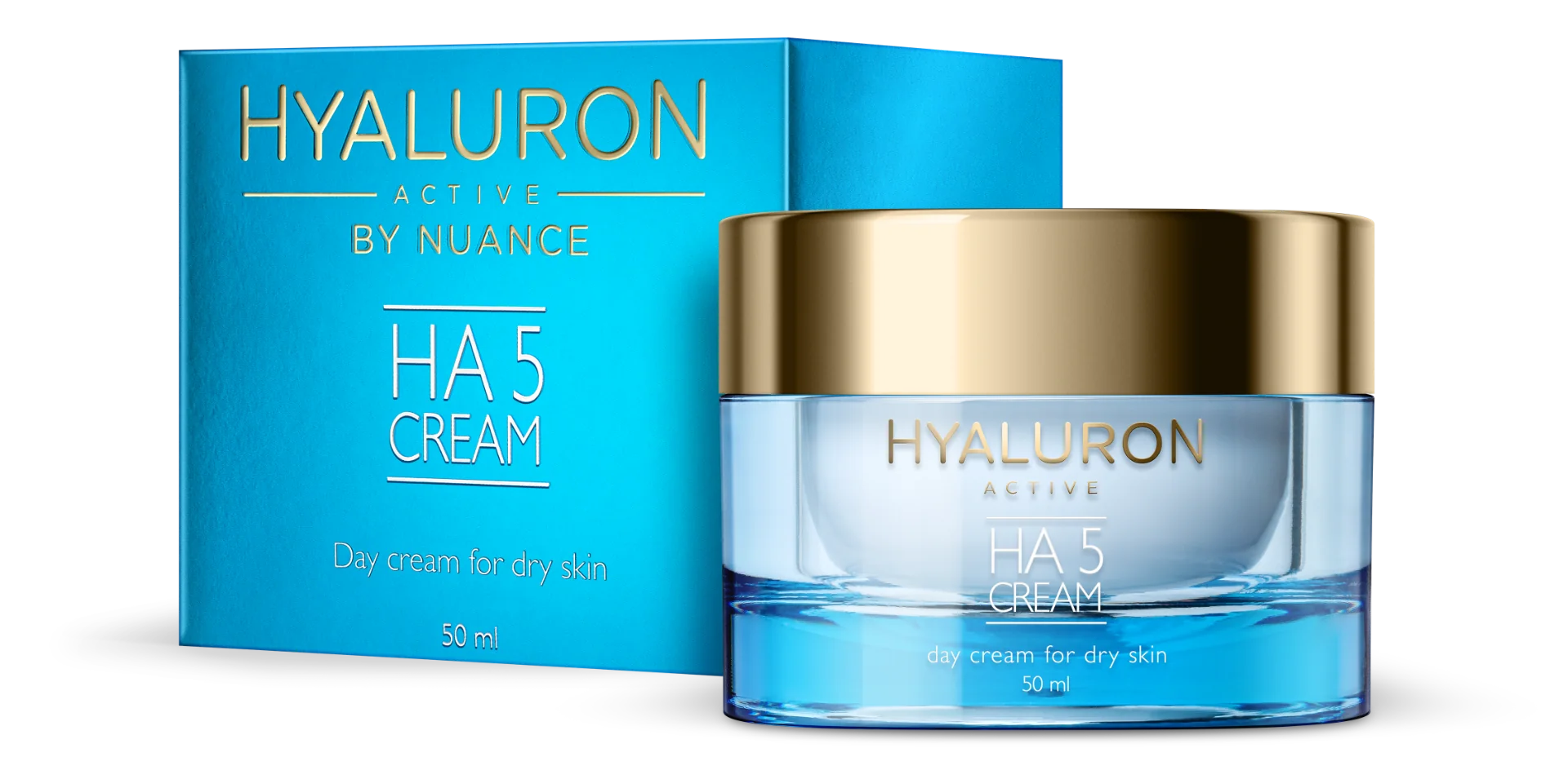 Nuance Hyaluron Active Crema Giorno Pelle Secca 50Ml Azione Idratante Intensiva e Antiage