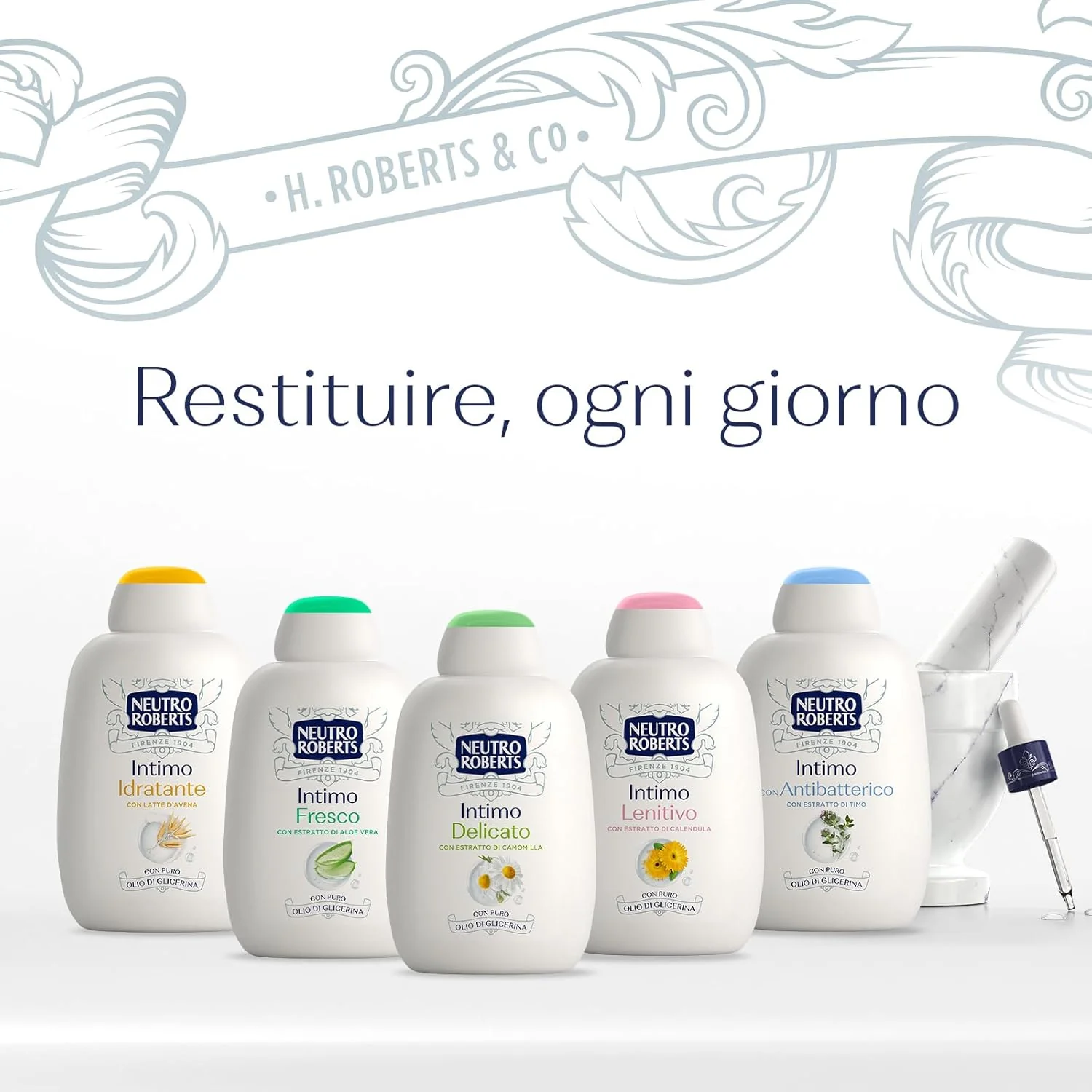 Neutro Roberts Intimo Detergente Lenitivo 200 ml Con Estratto di Calendula