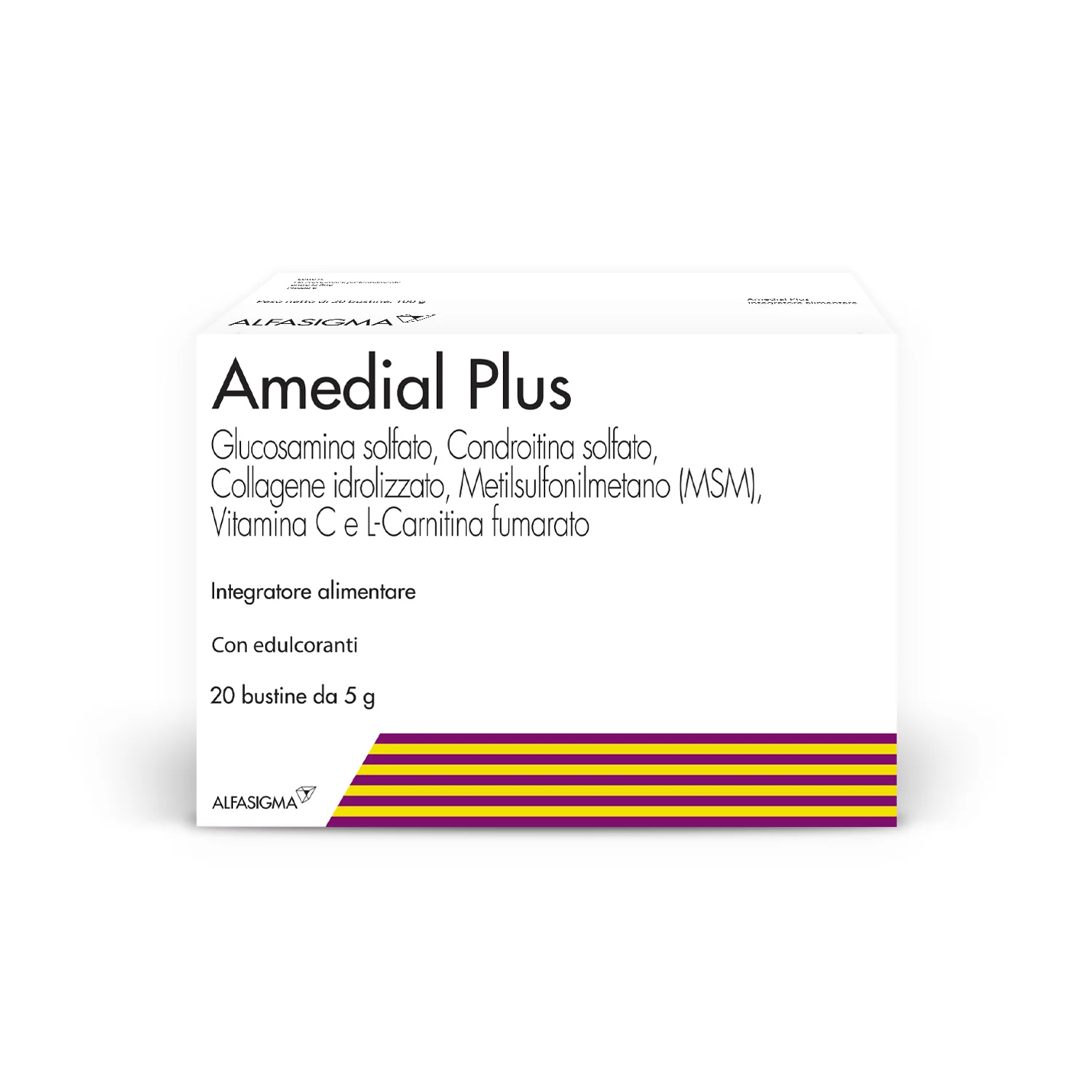Amedial Plus 20 Buste Integratore Ossa Cartilagini Collagene