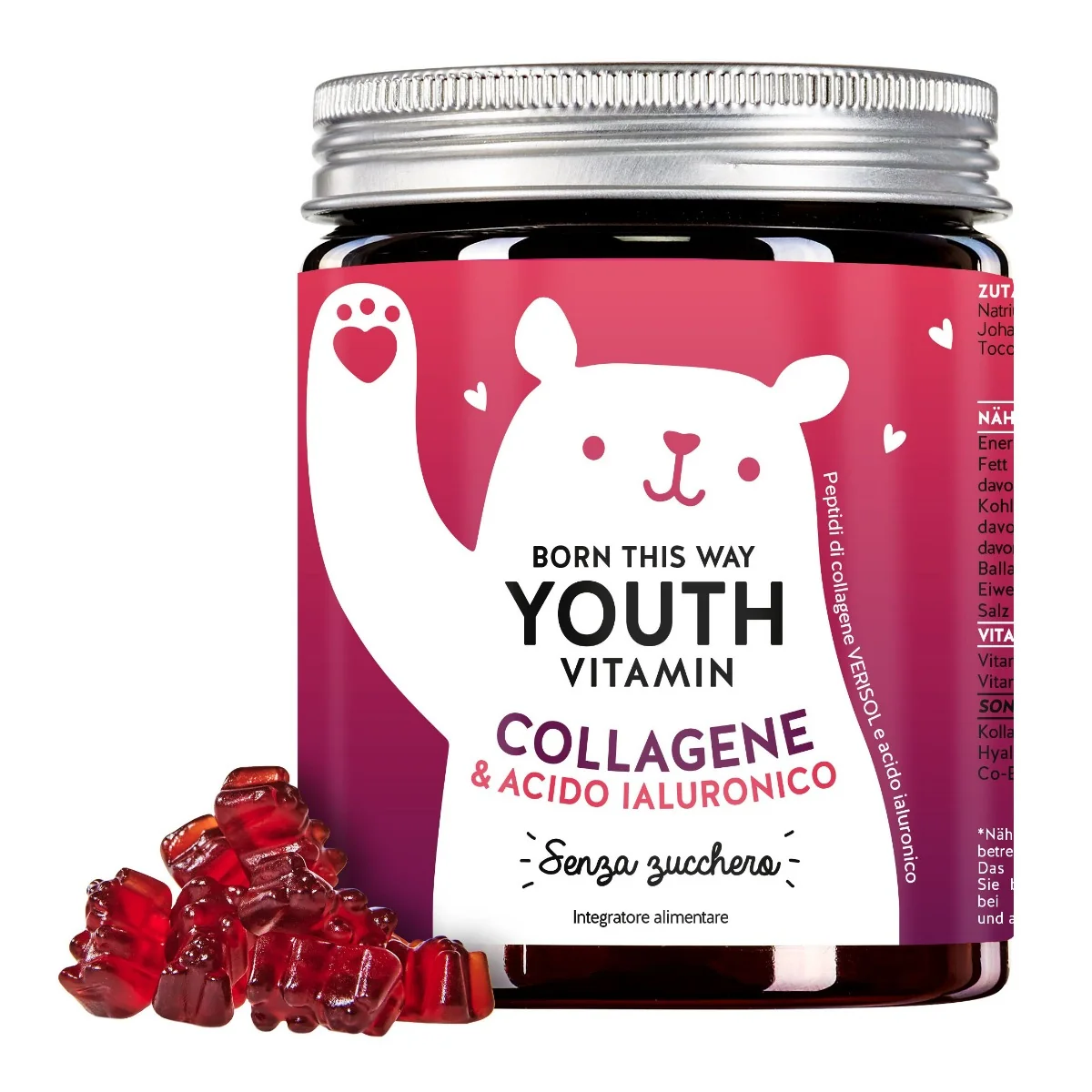 Bears With Benefits Born This Way Youth Vitamin 45 Caramelle Gommose Antietà