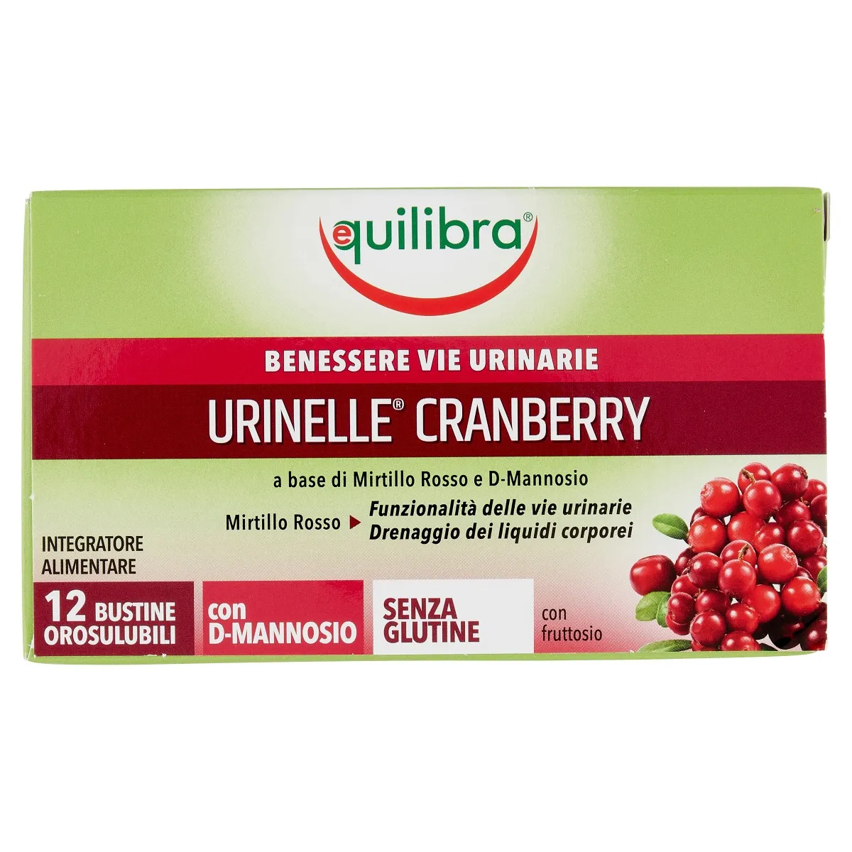 Equilibra Urinelle Cranberry 12 Bustine Orosolubili