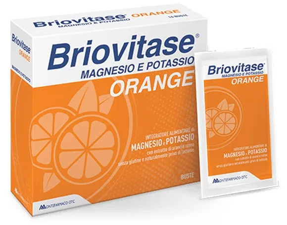 BRIOVITASE ORANGE INTEGRATORE MAGNESIO E POTASSIO 30 BUSTINE