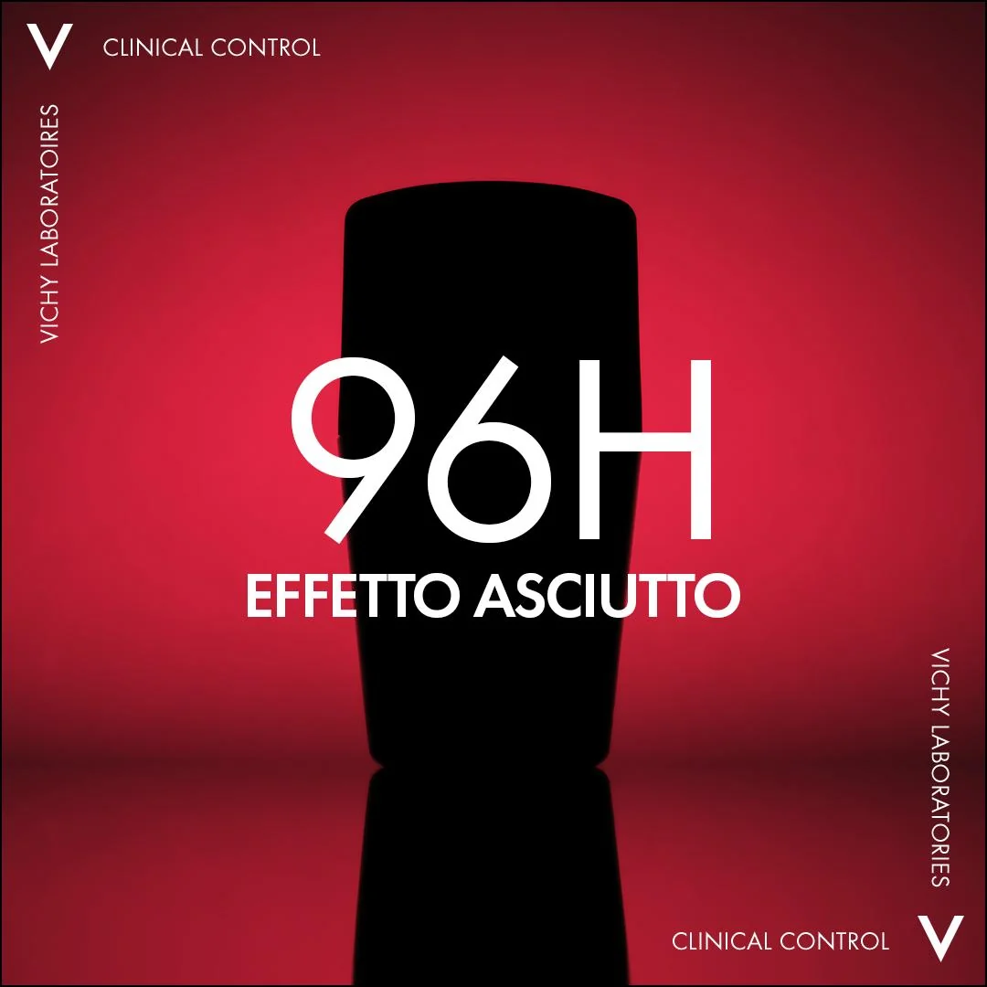 Vichy Homme Clinical Control Deodorante Roll-On 96h 50 Ml Protezione Duratura