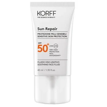 Korff Fluido Viso Lenitivo Spf 50+ 25 ml Trattamento lenitivo protettivo
