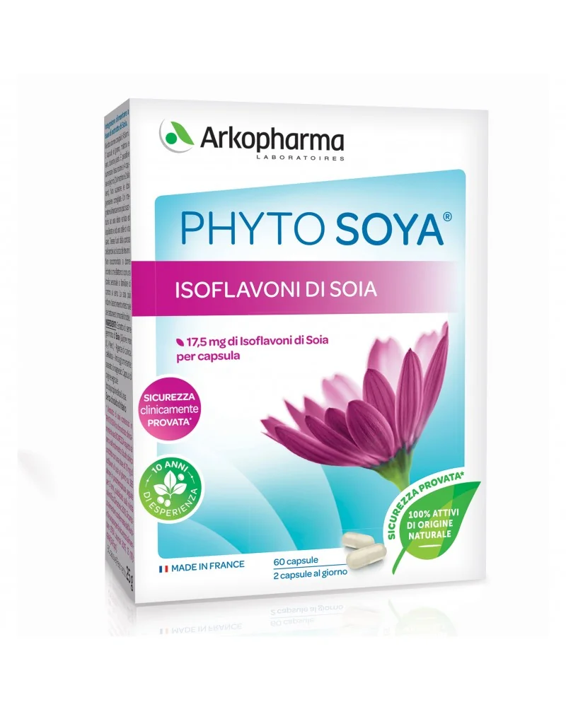 Arkopharma Phytosoya 17,5 Mg 60 Capsule Contrasta i Disturbi della Menopausa