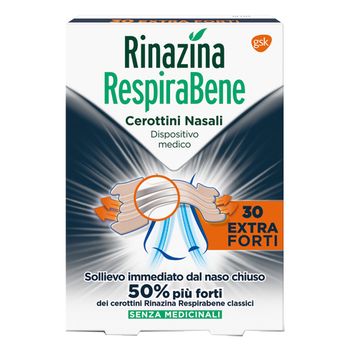 Rinazina Respirabene Cerottini Extraforti 30 Pezzi 