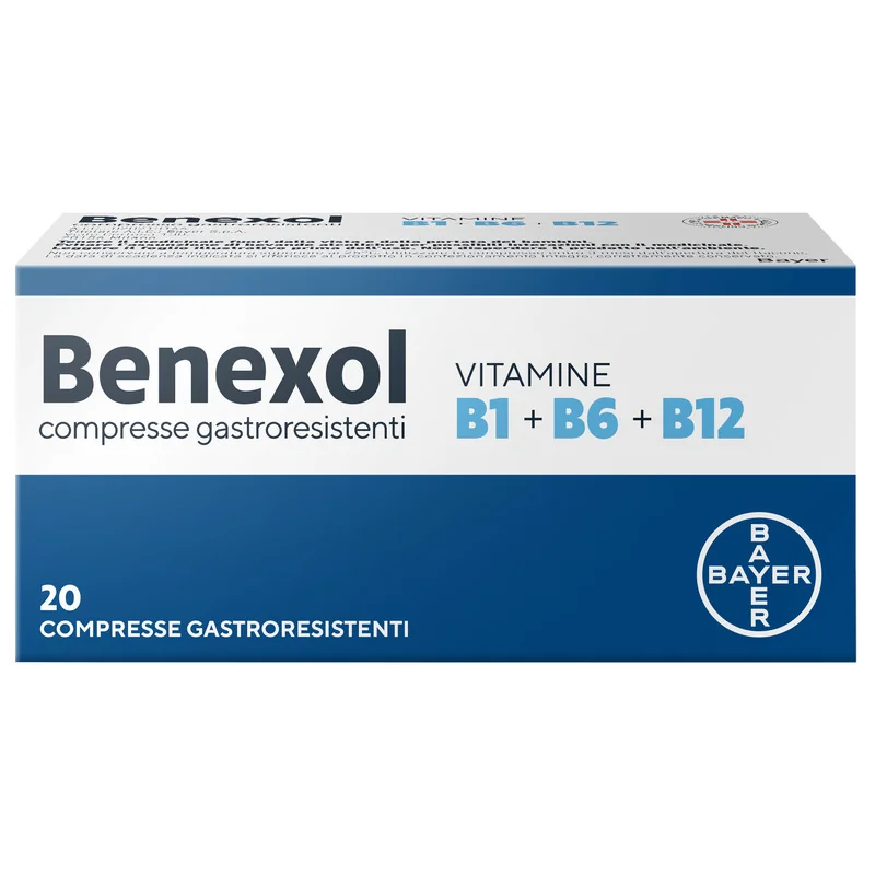 Benexol Trattamento per Carenza di Vitamine B 20 Compresse Vitamine B