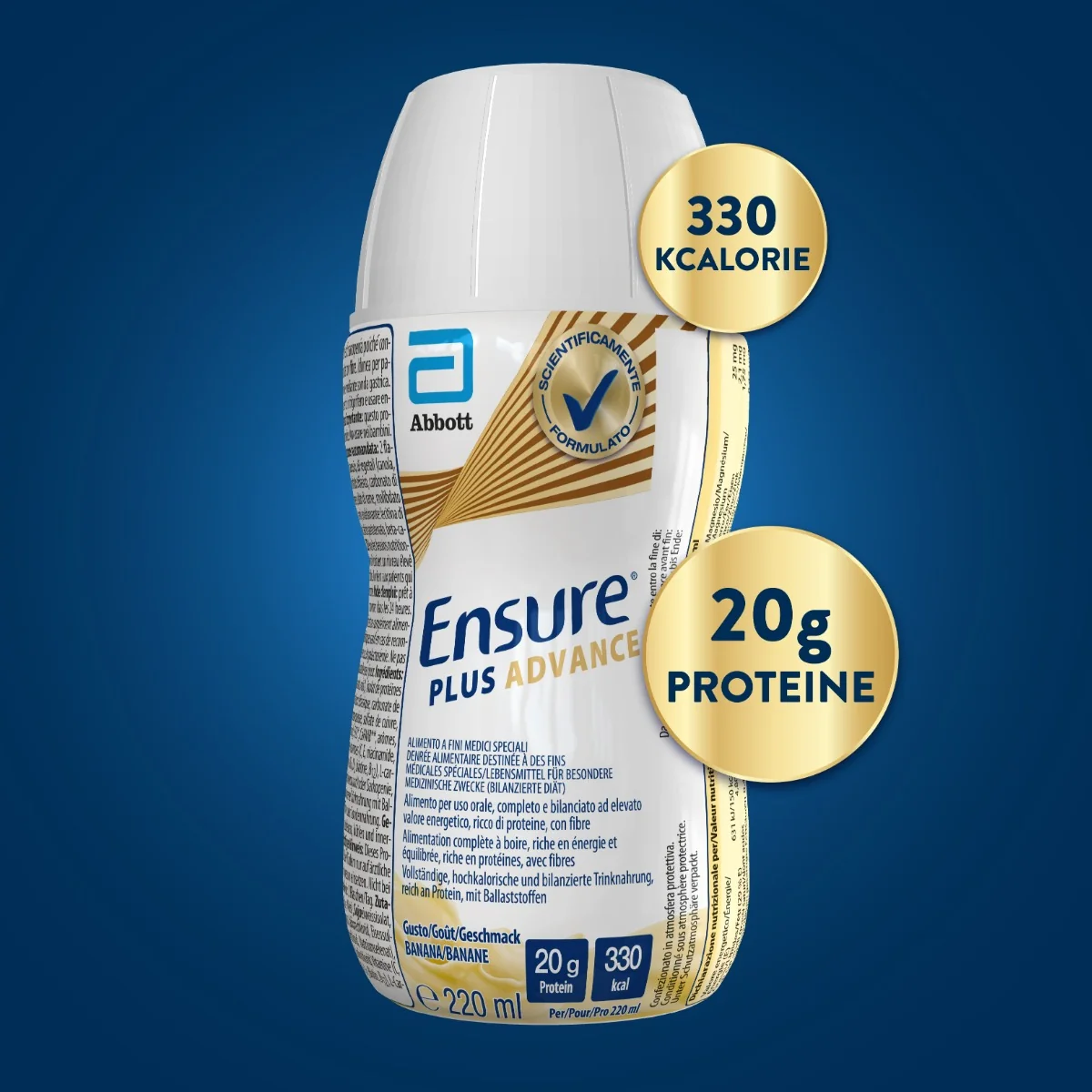 Abbott Ensure Plus Advance Banana 4x220ml Supplemento Nutrizionale Ipercalorico