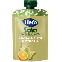 Hero Solo Frutta Frullata 100% Bio Banana Pera Arancia 100 g