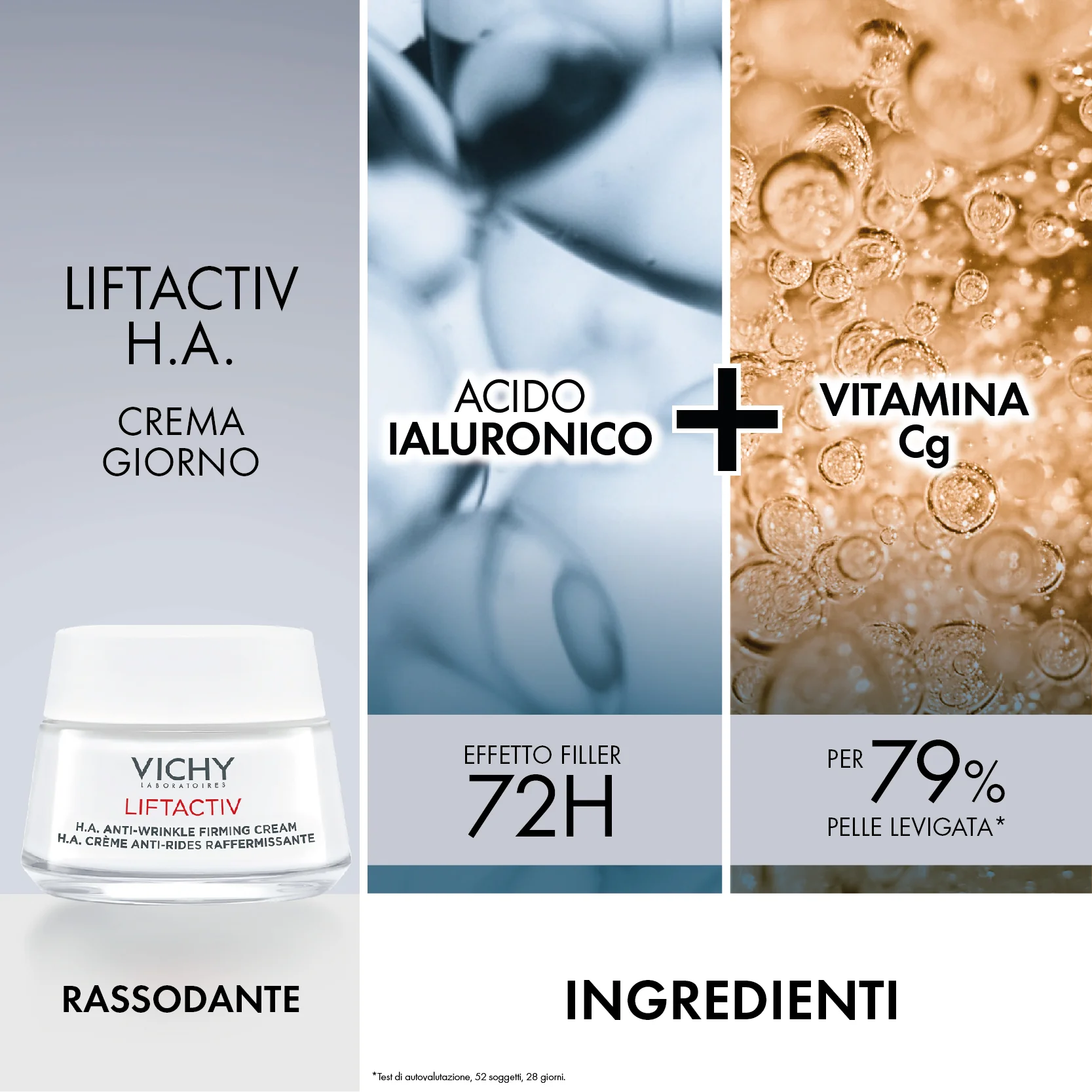 Cofanetto Liftactiv H.A. Crema Giorno 50 ml + Siero H.A. Epidermic Filler 10 ml + Liftactive Supreme Notte 15 ml Effetto filler