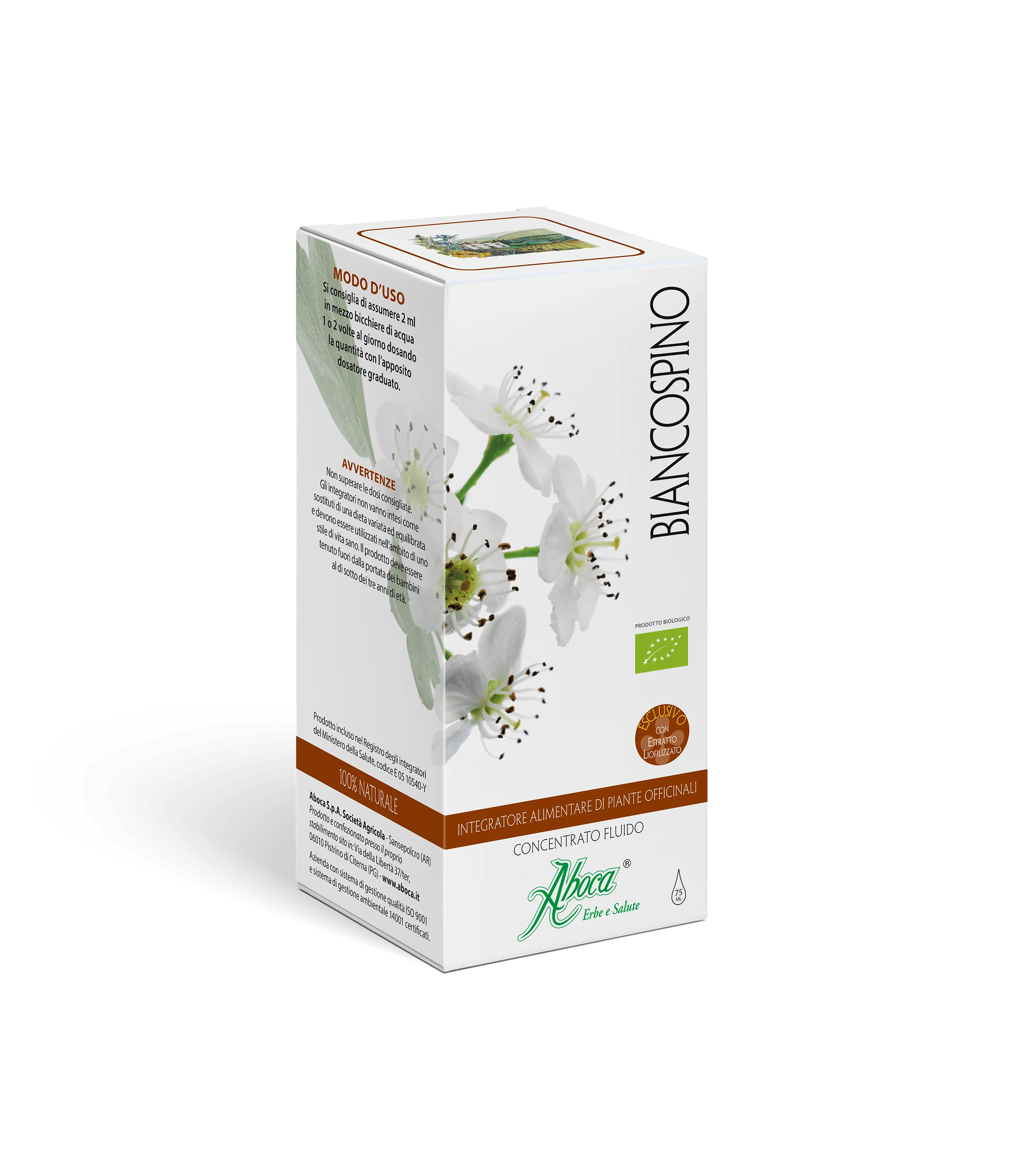 Aboca Biancospino Concentrato Fluido 75 ml Integratore Rilassante