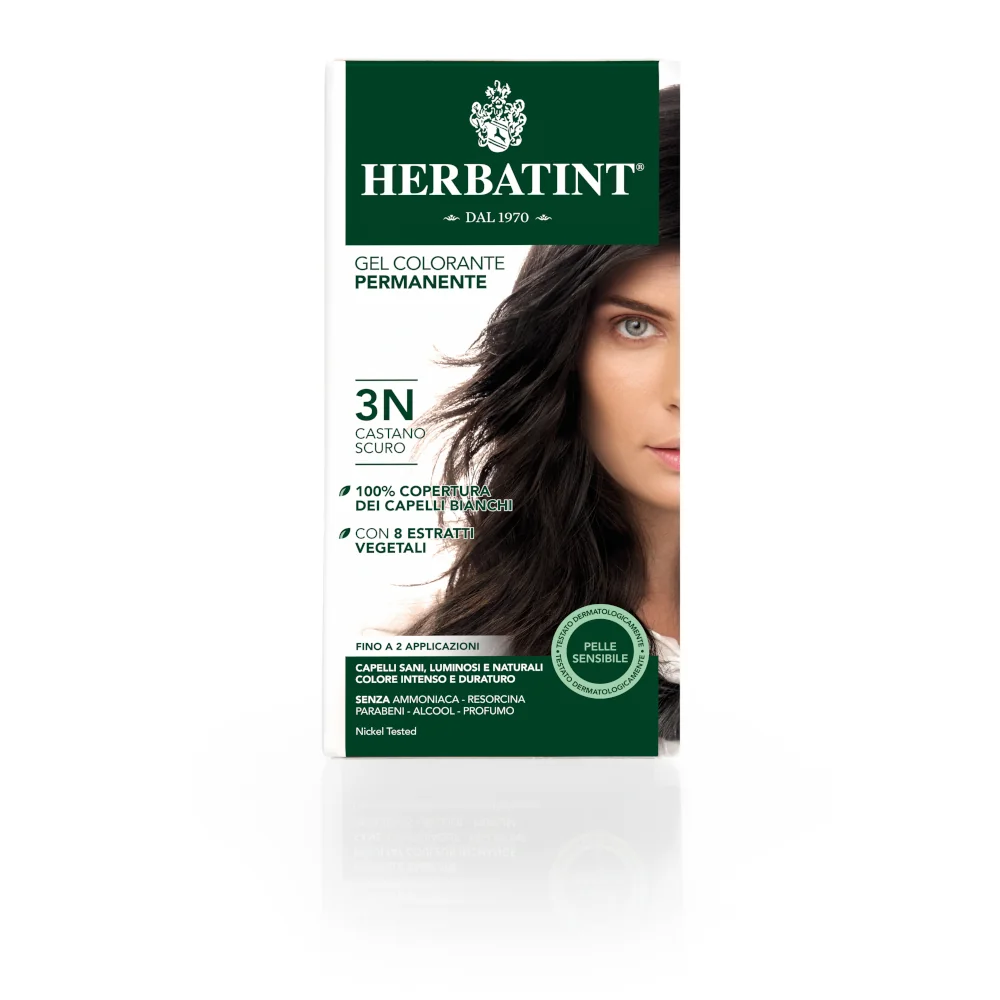 Herbatint Gel Permanente 3N Castano Scuro 150 ml Tintura Capelli