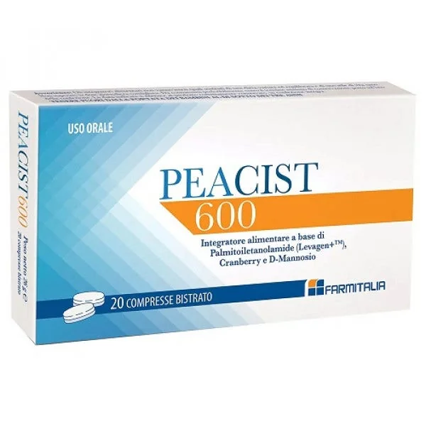 Peacist 600 20 Compresse Con Cranberry e D-Mannosio