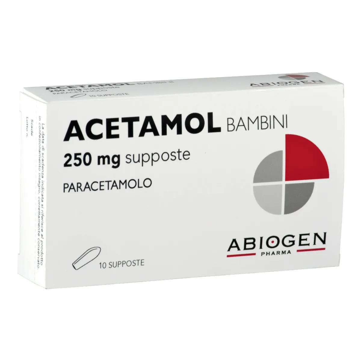 Acetamol Bambini 10 Supposte 250 mg
