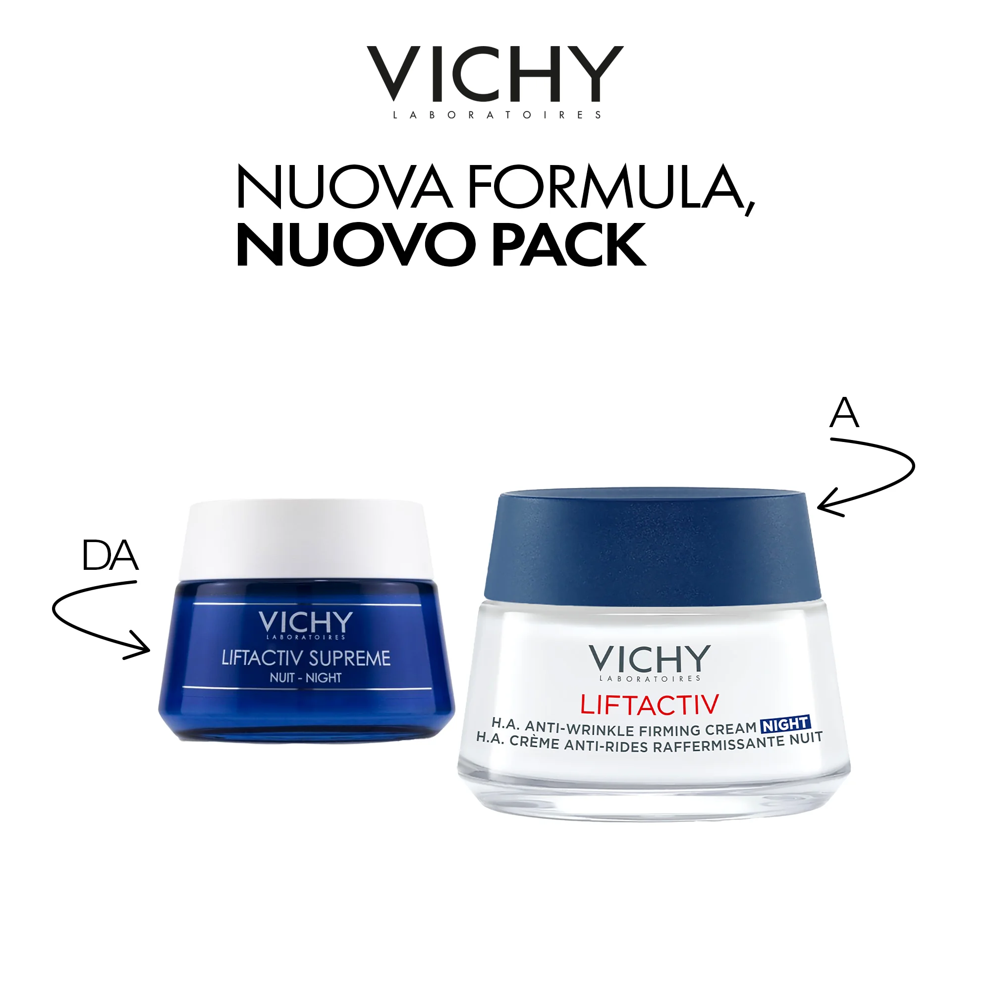 Vichy Liftactiv H.A. Crema Notte 50 Ml Rassodante Anti-Rughe
