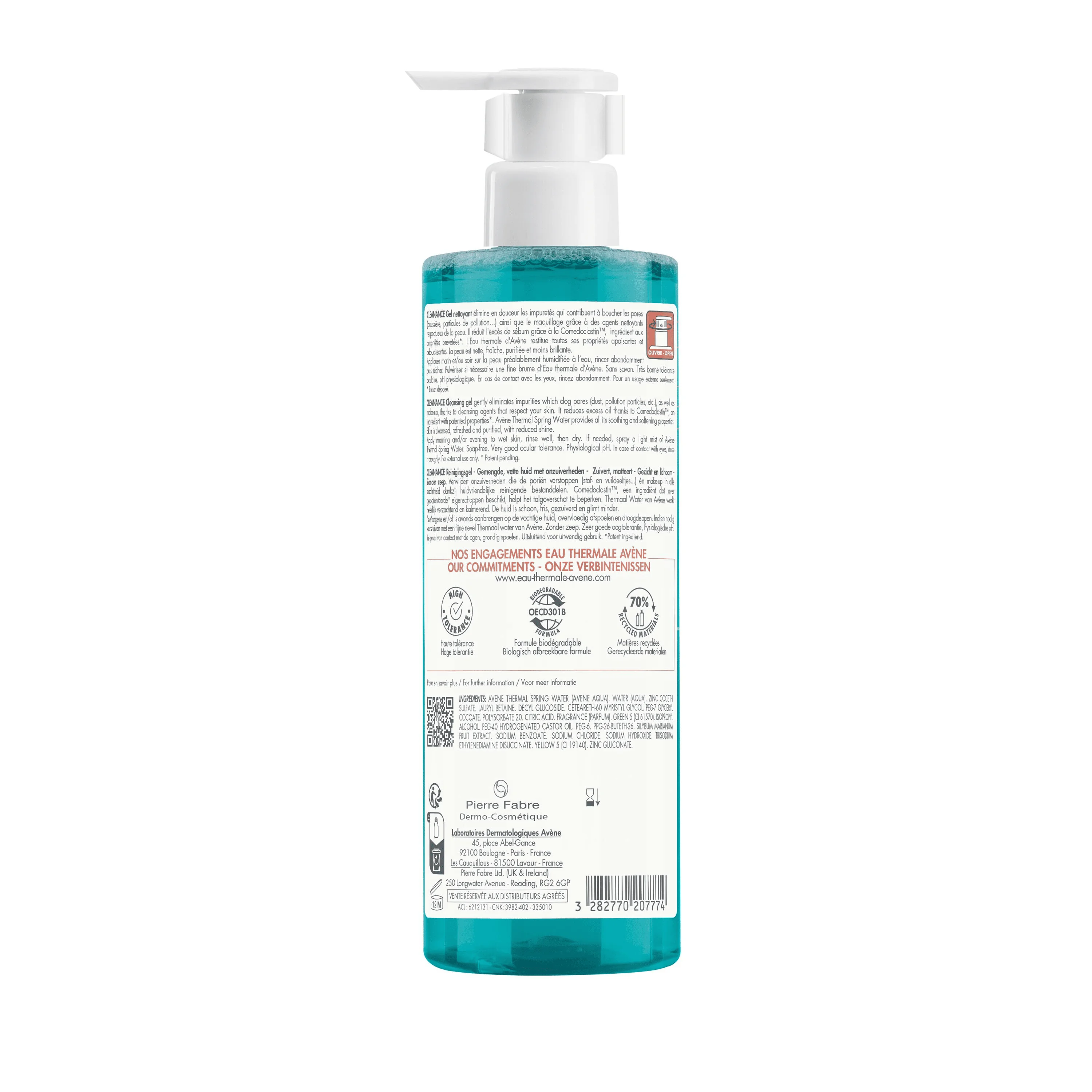 Eau Thermale Avène Cleanance Gel Detergente 400 ml Pelle Grassa a Tendenza Acneica