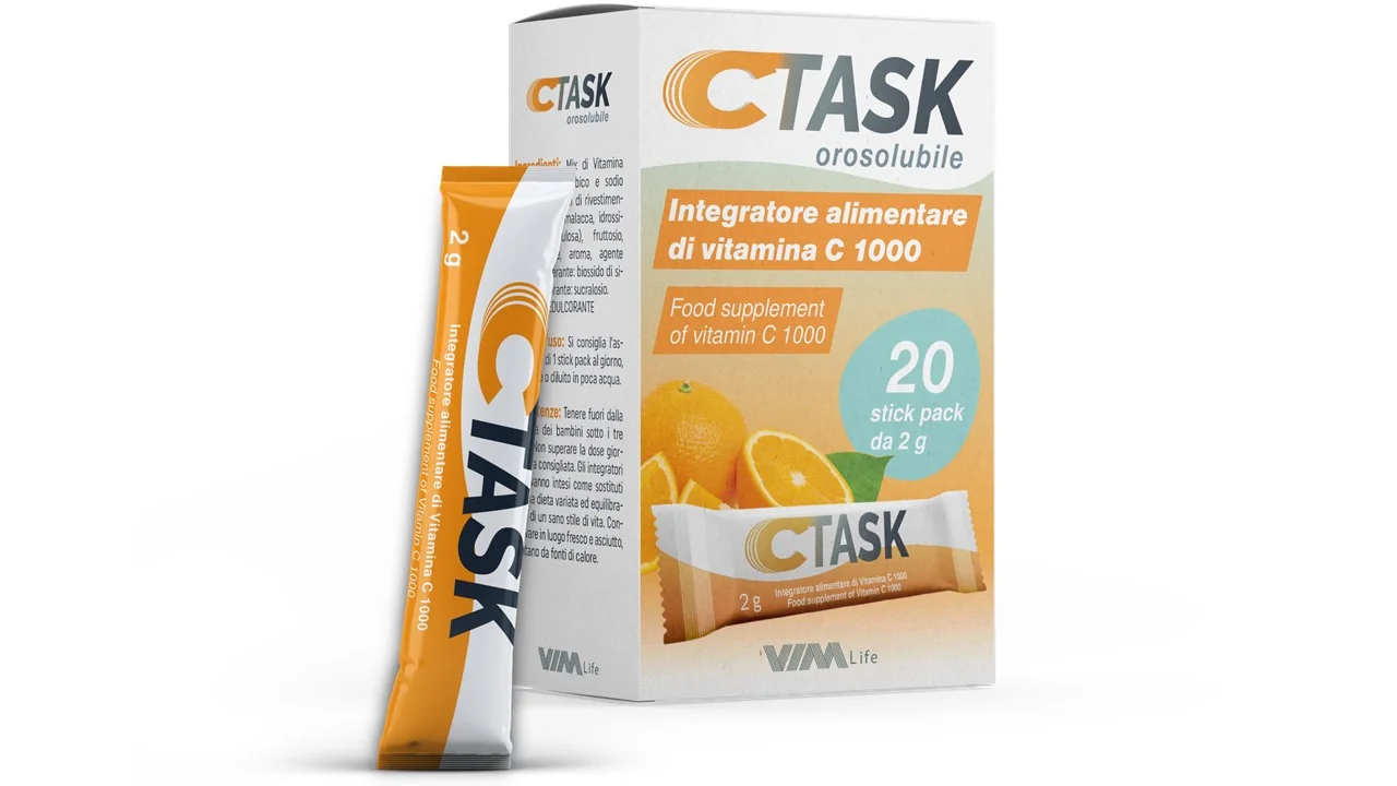 C-Task 1000 20 Stick Integratore a base di Vitamina C