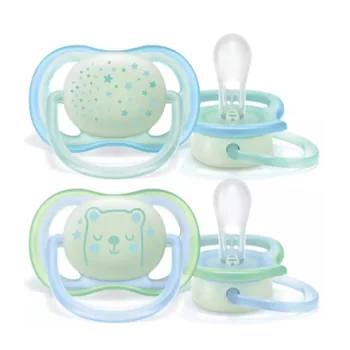 Philips Avent Succhietto Ultra Air Night 6-18 Mesi Maschio 2 Pezzi