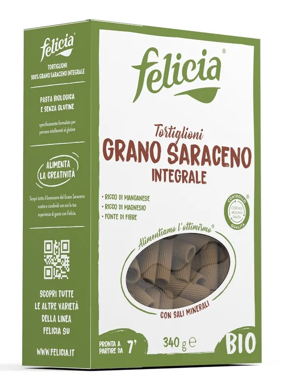 Felicia Bio Tortiglioni Al Grano Saraceno Senza Glutine 340 g