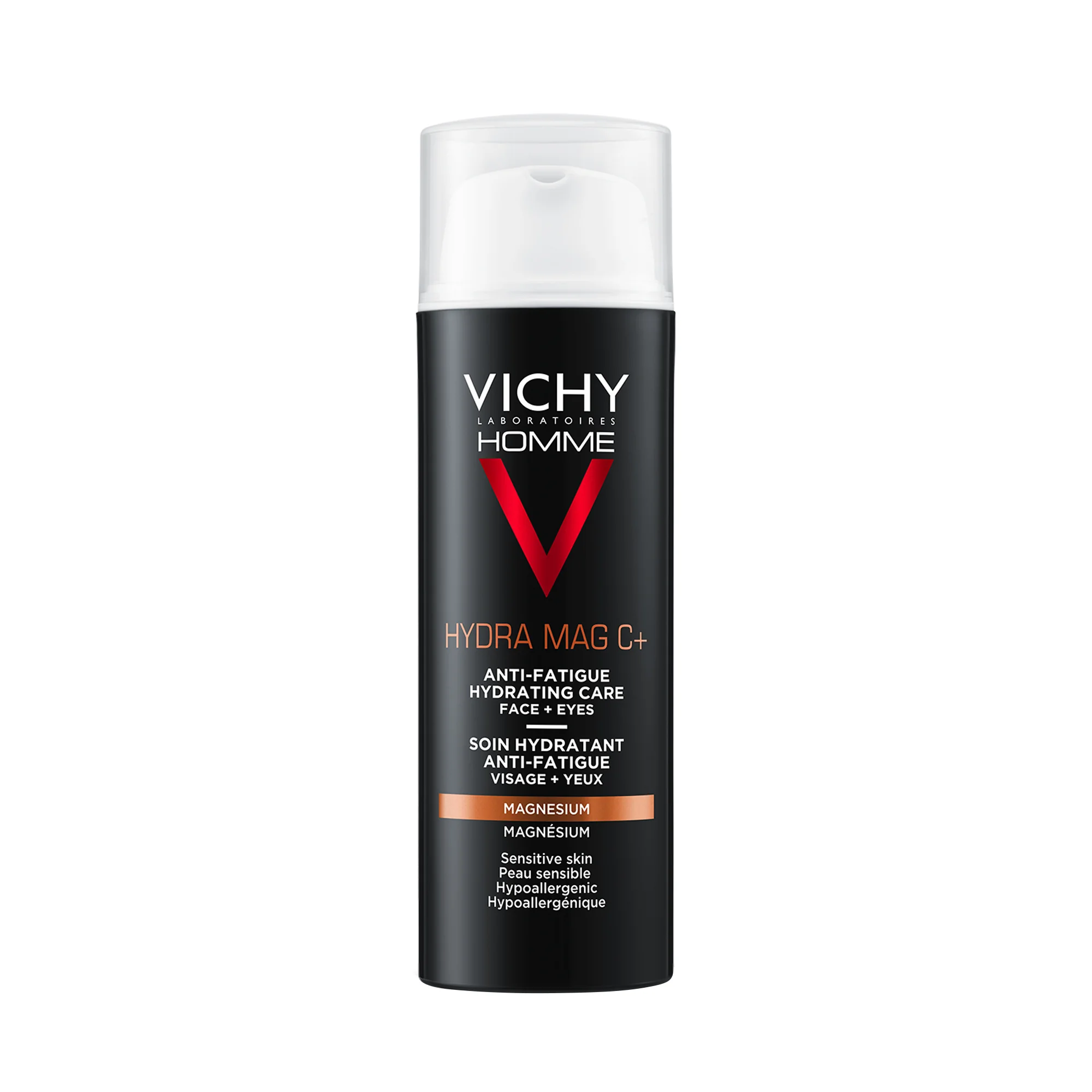 Vichy Homme Hydra Mag C+ Trattamento Idratante Anti-fatica Viso Occhi 50 ml