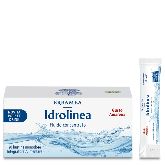 Erbamea Idrolinea Fluido Concentrato 20 Stick Pack Drenaggio Liquidi