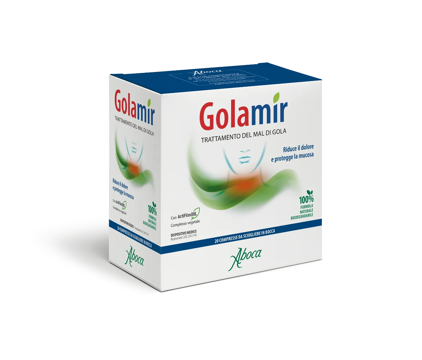Aboca Golamir 2Act 20 Compresse Orosolubili Benessere della Gola