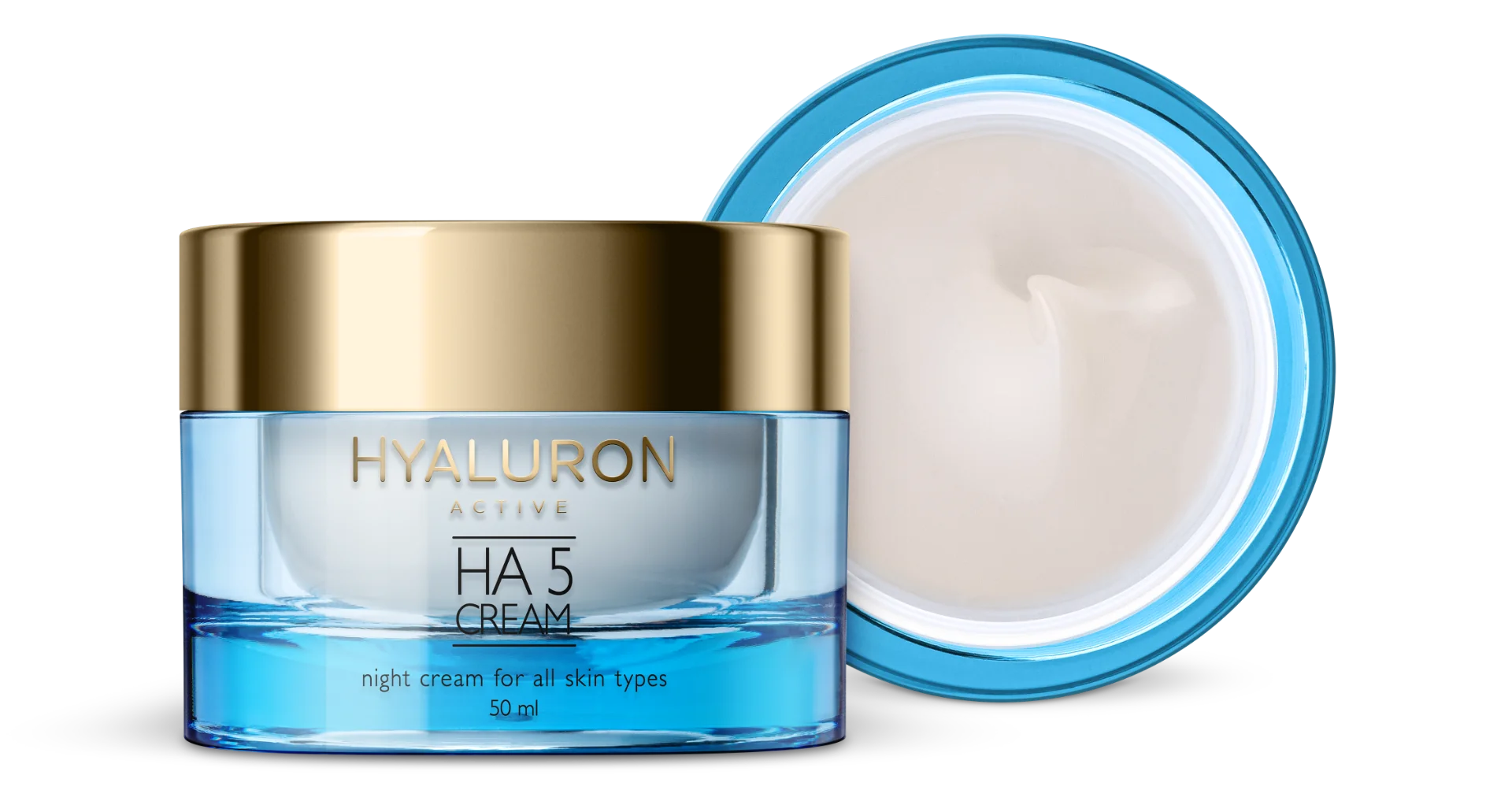 Nuance Hyaluron Active Ha 5 Night Cream 50 ml Per Tutti i Tipi di Pelle