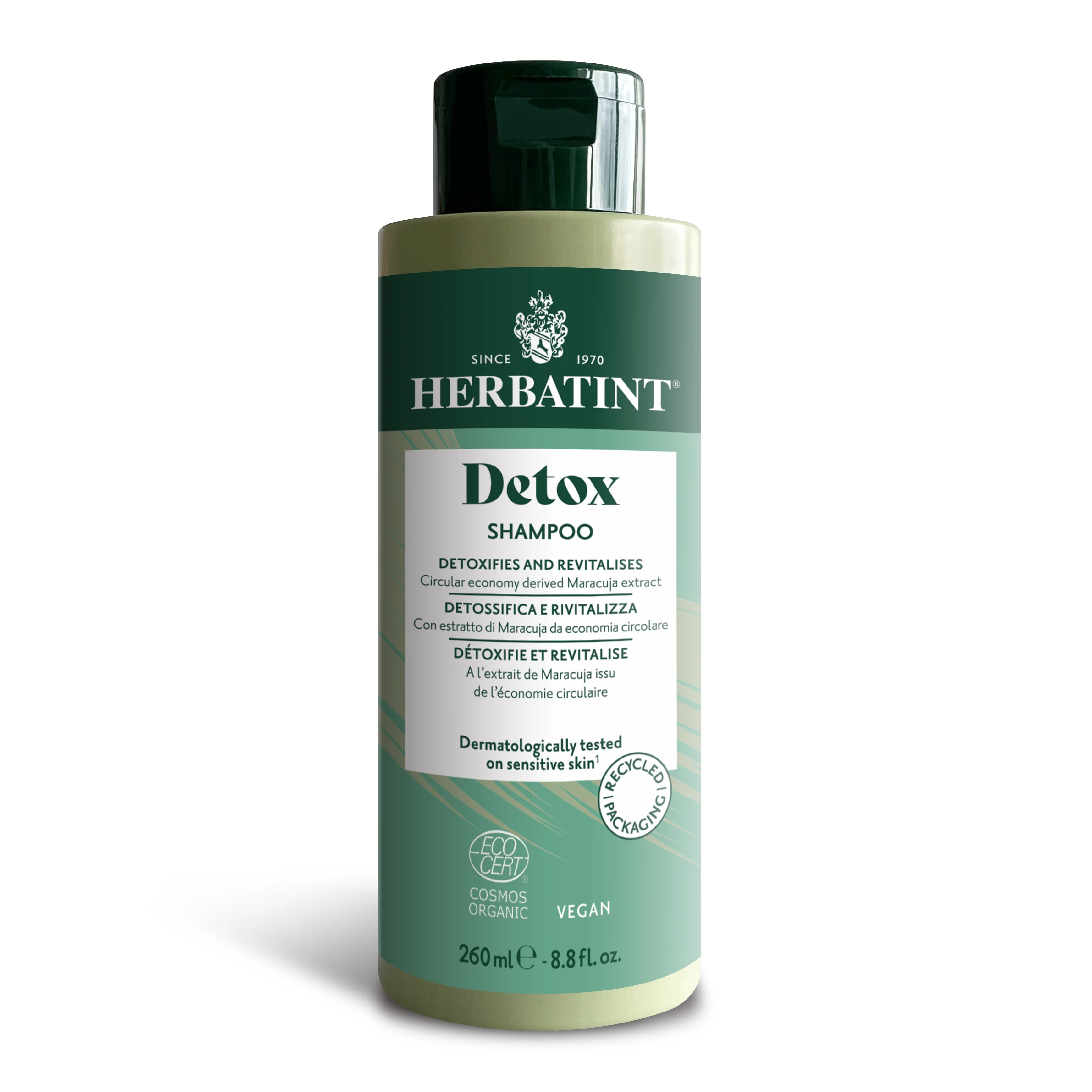 Herbatint Detox Shampoo 260 ml Detossinante e Rigenerante