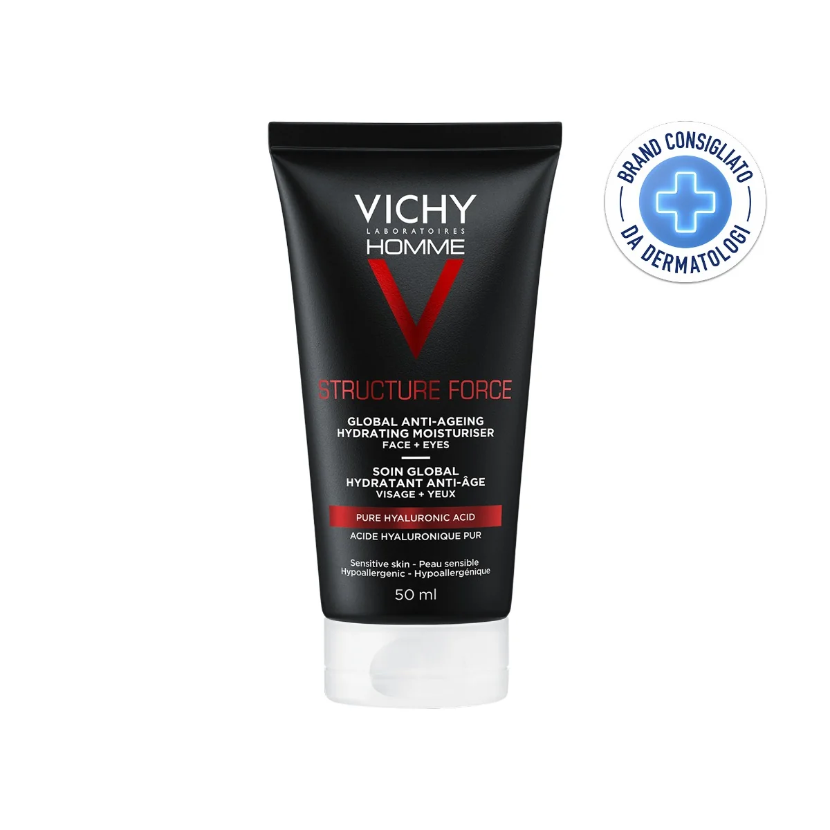 Vichy Homme Structure Force Crema Viso Uomo Idratante 50 ml Antirughe