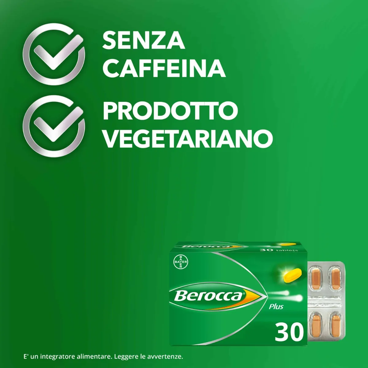 Berocca Plus 30 Compresse Integratore di Vitamine e Minerali