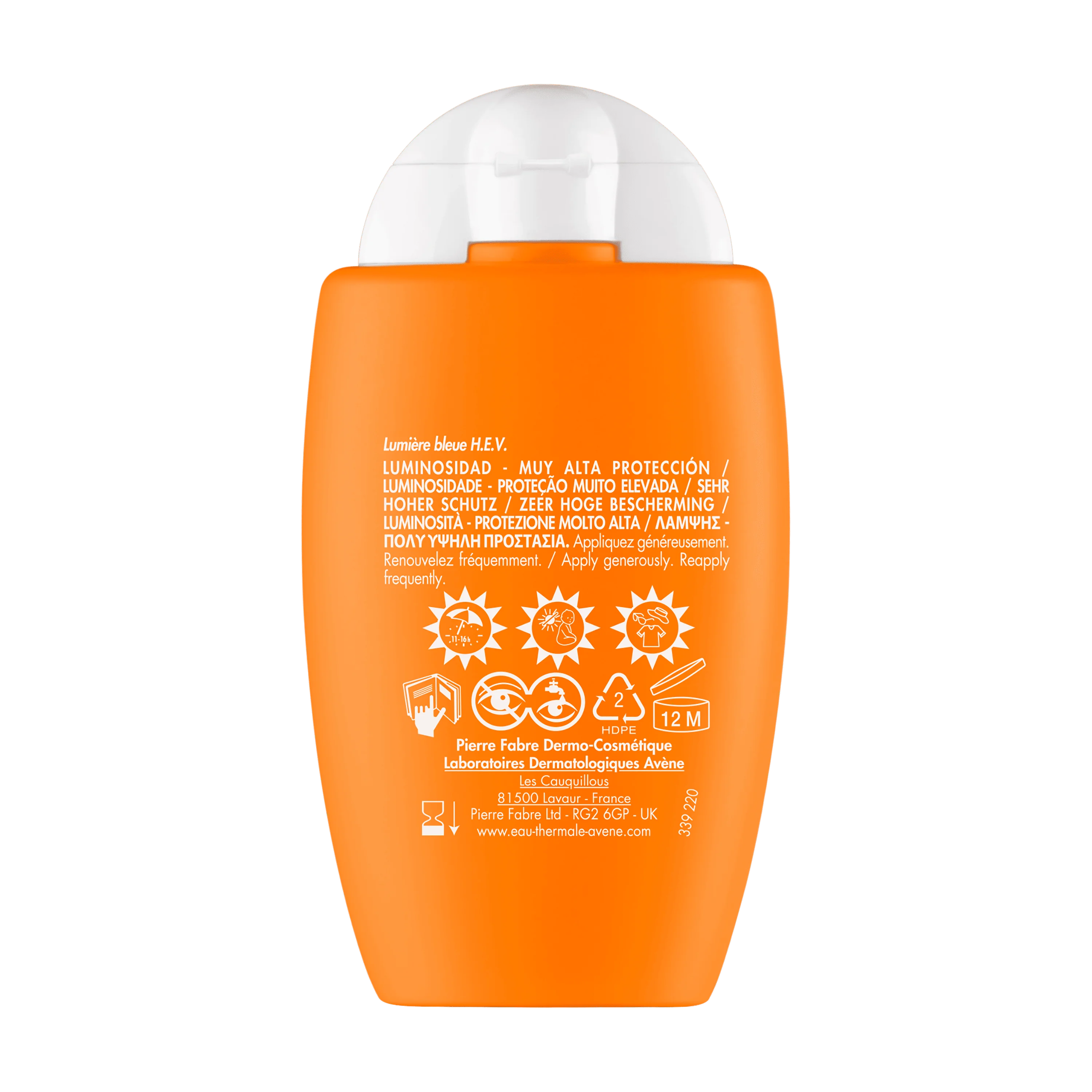 Avene Solare Ultra Fluid Luminosità SPF50+ 50 ml Pelle Sensibile