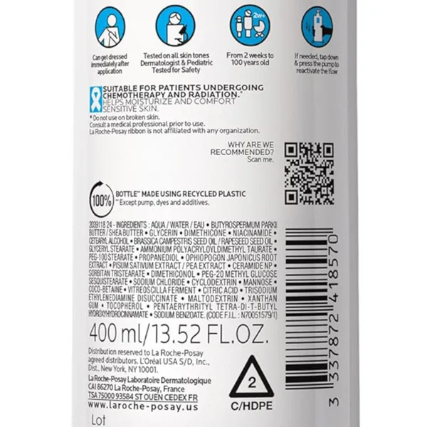 Lipikar Baume Ap+Max 400 Ml Balsamo Corpo Repilidante ad Azione Idratante