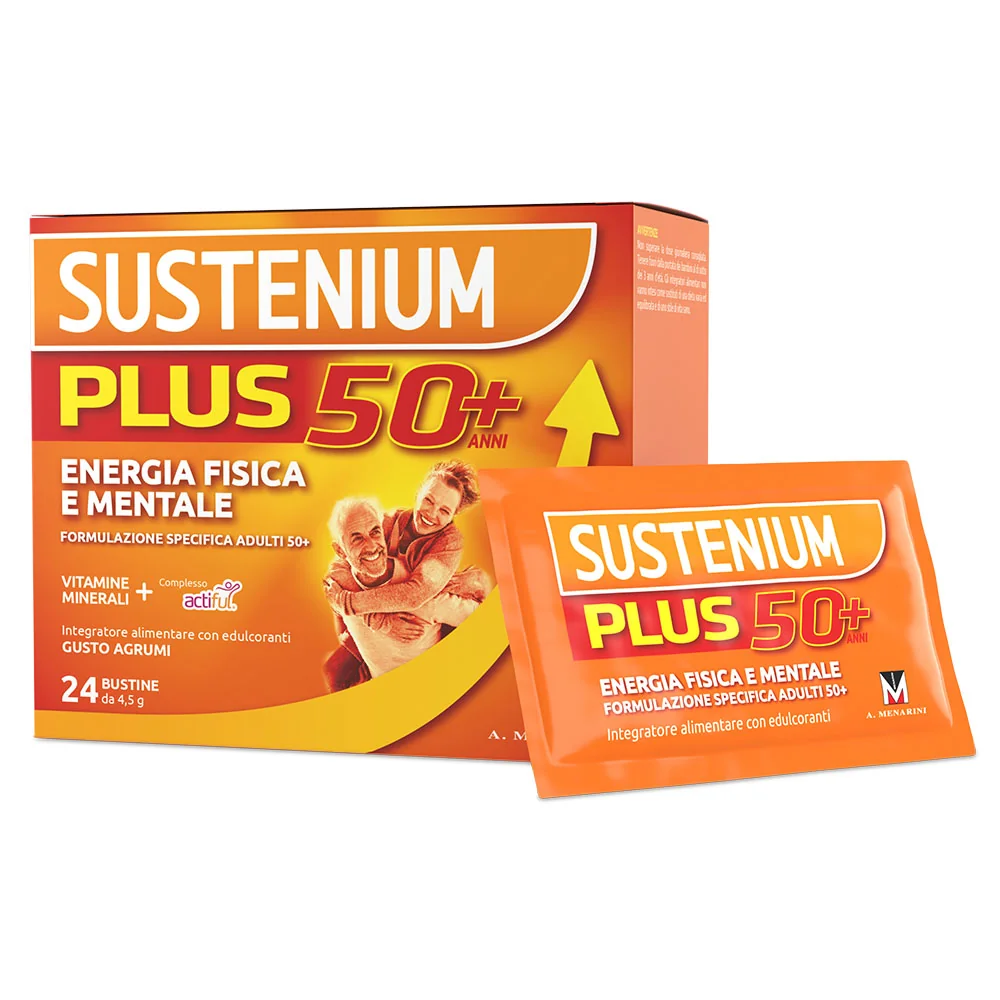 Sustenium Plus 50+ 24 Bustine Formulazione Specifica per Adulti 50+