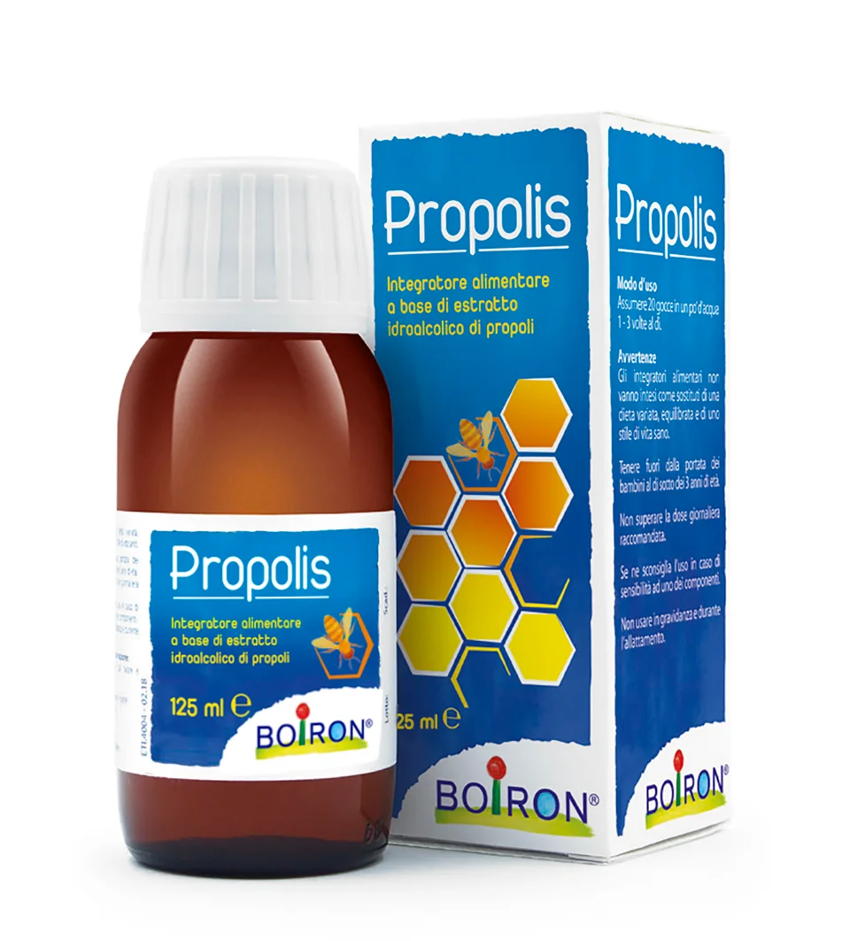 Boiron Propolis Integratore a Base di Estratto Idroalcolico di Propoli 125 ml Difese Immunitarie