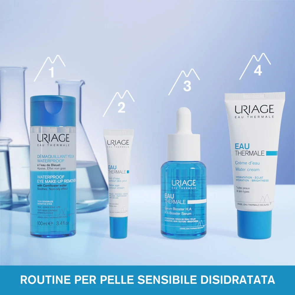 Uriage Eau Thermale Struccante Occhi Bifasico Waterproof 100 ml Tutti i Tipi di Pelle