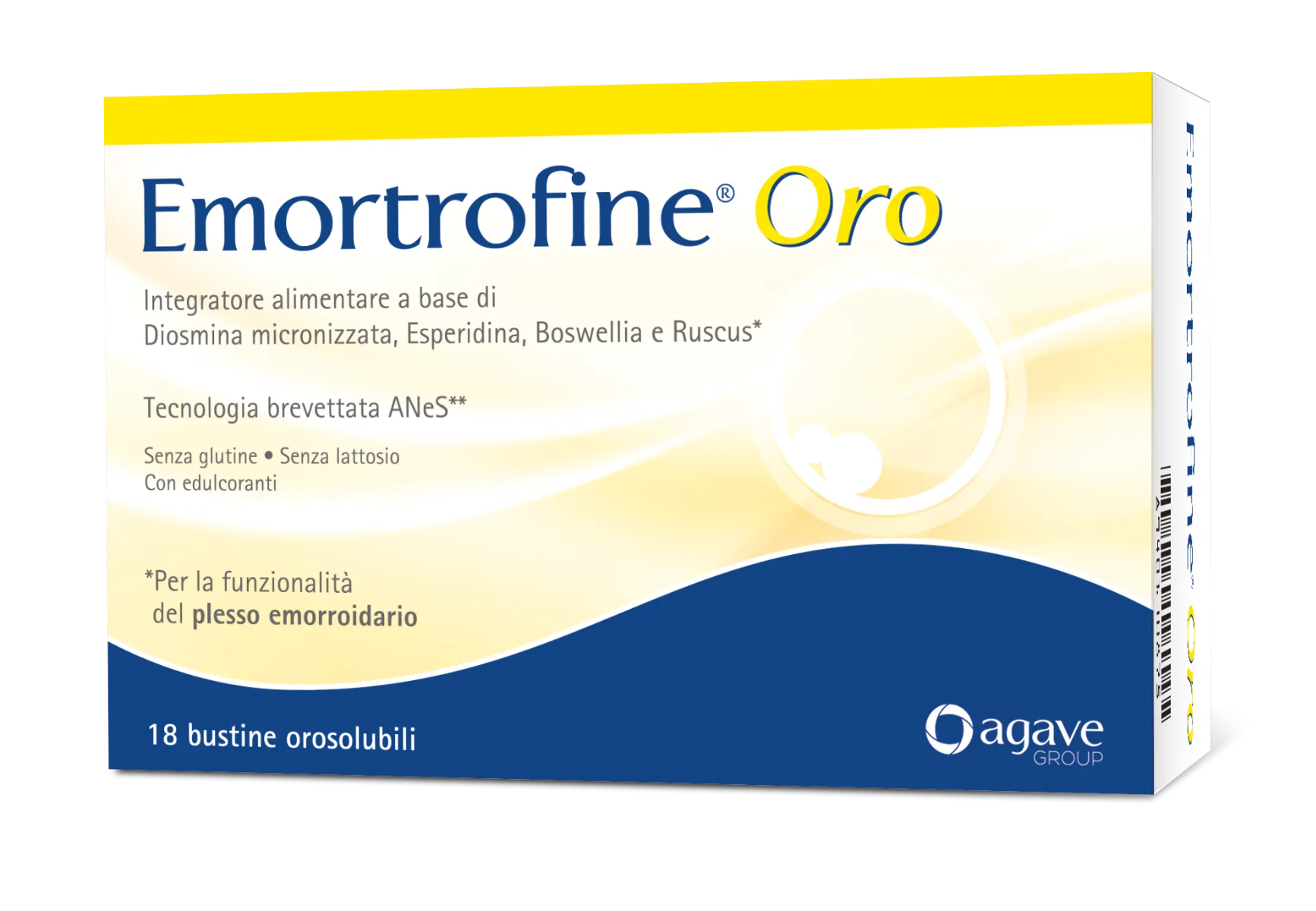 Emortrofine Oro Integratore per Disturbi Emorroidali 18 Bustine Estratti Vegetali e Antiossidanti