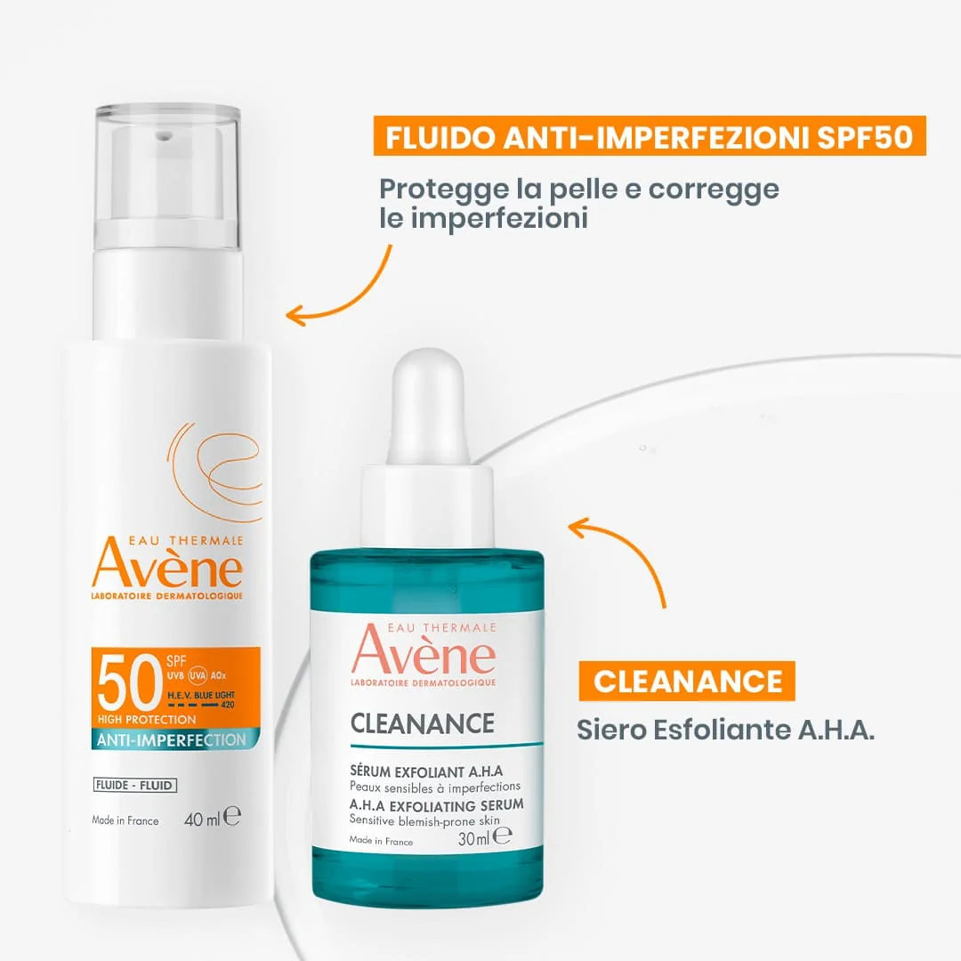 Avene Solare Fluido Anti Imperfezioni SPF50 40 ml Pelle Grassa A Tendenza Acneica