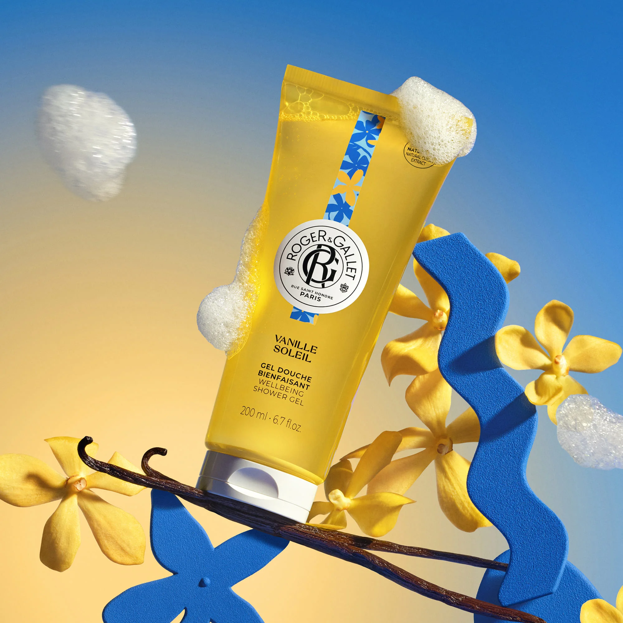 Roger&Gallet Vanille Soleil Gel Doccia 200 Ml Gelsomino Vaniglia e Ylang Ylang
